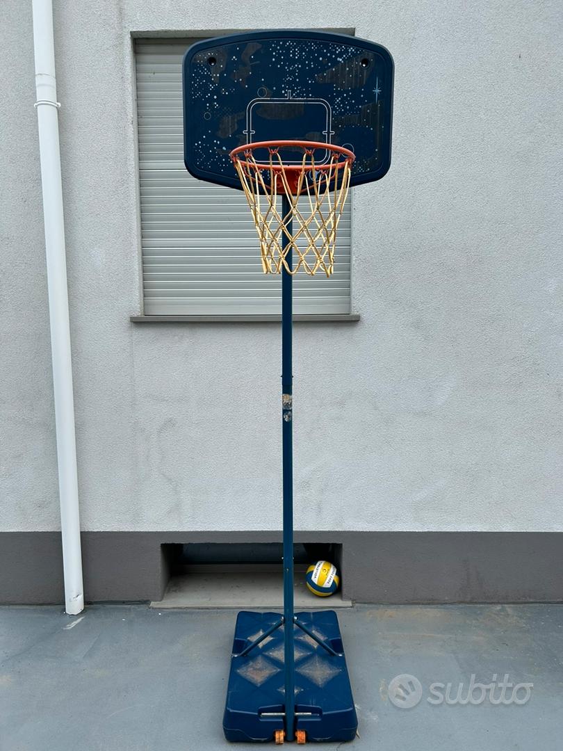 Schiavi Sport Tabellone Basket PP Composite USA Singolo, Canestro E Rete Inclusi