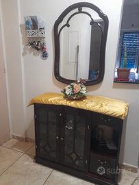 Composizione mobili ingresso con specchiera