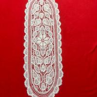 Runner Vintage in Cotone Ricamato a Mano