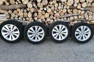 4 CERCHI ORIGINALI VW 16' + GOMME ESTIVE MICHELIN