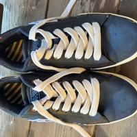 Sneakers uomo Cotton Belt – nere con lacci bianchi