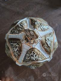 Portaoggetti in fine ceramica Capodimonte 