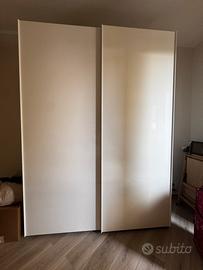 Armadio bianco moderno a due ante