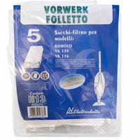 KIT 5 SACCHETTI PER FOLLETTO VK135 136