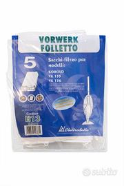 KIT 5 SACCHETTI PER FOLLETTO VK135 136