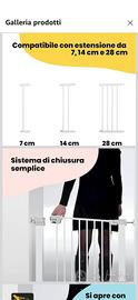 cancelletto di sicurezza bambini,nuovo.