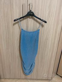 vestitino blu glitterato