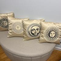 Cuscini stoffa Fornasetti  Design Tema Sole e Luna