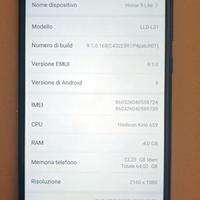 Honor 9 lite blu usato