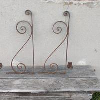 porta mensole ferro battuto