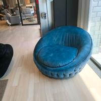 Poltrona lounge tonda, seduta maxi e super comfort