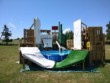 Gioco acquatico ad ostacoli