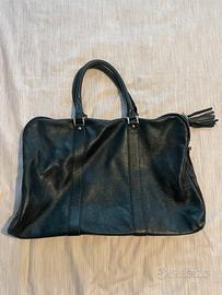 Borsa in pelle nera