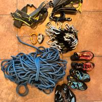 Attrezzatura completa arrampicata sportiva