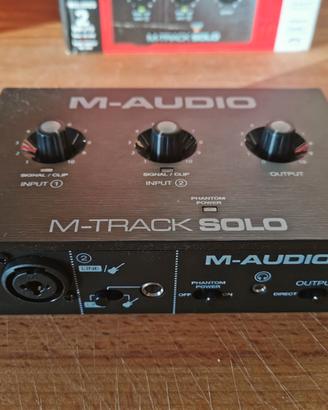 Interfaccia Audio M-Audio M-Track Solo con Scatola