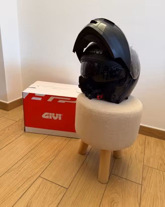 Casco modulare moto givi x20 expedition nero opaco