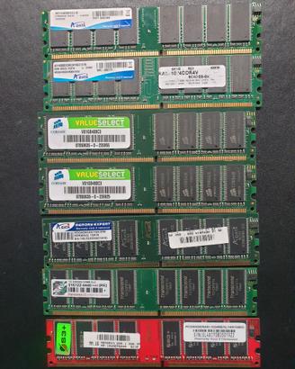 memorie RAM DDR 1 e 2