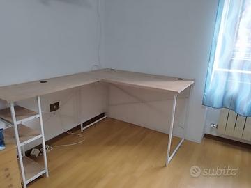 Scrivania angolare multifunzione