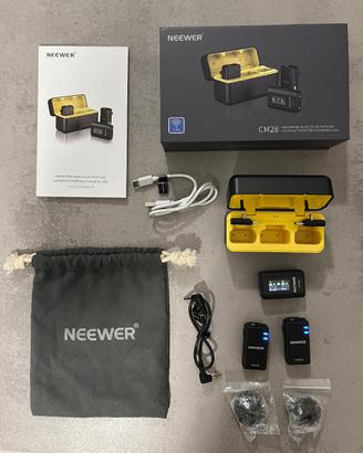 Neewer CM28 Microfono Lavalier Wireless