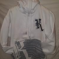 Completo felpa-giacca a cerniera +jeans Karl Kani