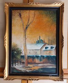 Dipinto olio su masonite di M.Trinchera