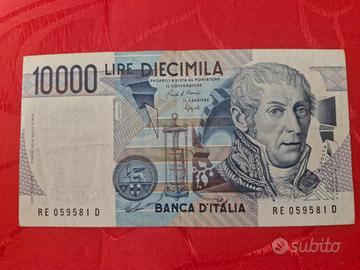 banconota da 10000lire Volta 