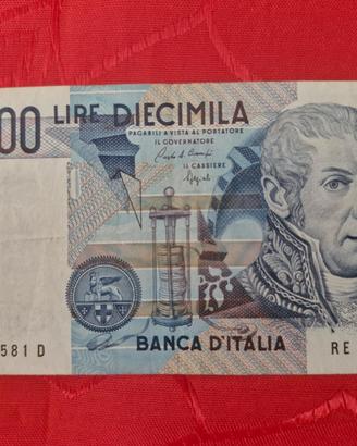 banconota da 10000lire Volta 