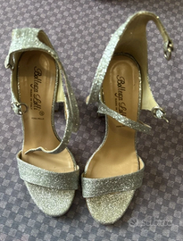 Scarpe con tacco made in italy vera pelle