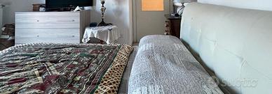 letto matrimoniale contenitore ecopelle