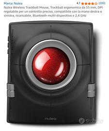 Mouse Trackball Wireless Nulea Ergonomico