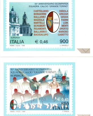 1999 TORINO Calcio ( 3 ) cartolina / busta+ Agenda