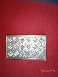 Porta biglietti da visita vintage argento 925