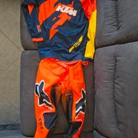 pantaloni maglia cross bambino