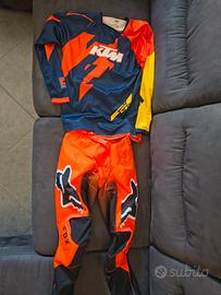 pantaloni maglia cross bambino