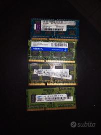 memoria RAM DDR3 per notebook 