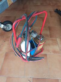 kit stazione cannello taglio ossigeno. 