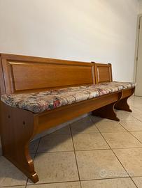 Panca in Legno con Contenitore – 197x85x50 cm