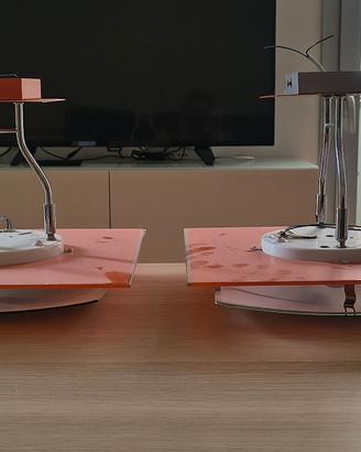 Lampadari da soffitto in metallo e vetro