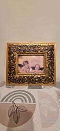 Quadro "Angeli di Raffaello" con Cornice Barocca 