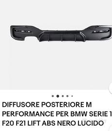 DIFFUSORE POSTERIORE M PERFORMANCE PER BMW SERIE 1