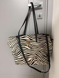 Borsa con pelle zebrata V73