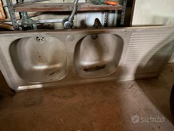 Lavello inox doppia vasca