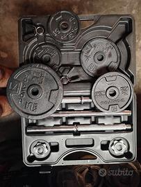 Kit manubri e bilanciere componibile