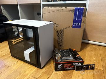 Case nzxt + scheda madre mini itx Aorus B450 pro