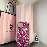 Cover iPhone 11 con disegno Smile rosa