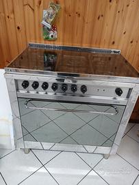 Cucina LOFRA 5 fuochi a gas forno e piano in vetro