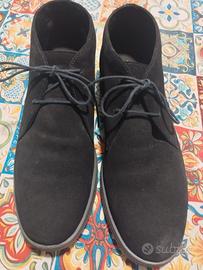 Polacchine camoscio blue scuro