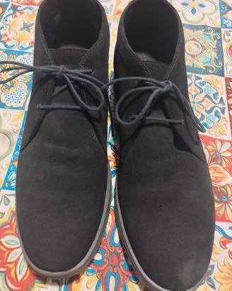 Polacchine camoscio blue scuro