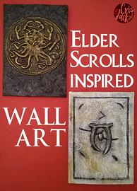 Skyrim Wall Art fatto a mano - 19x27 cm