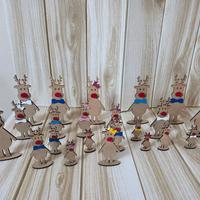 Stock 25 Renne Natalizie Legno